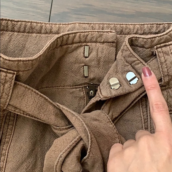 NWT Free People Catching Feelings Brown Midi Skirt - Picture 4 of 7